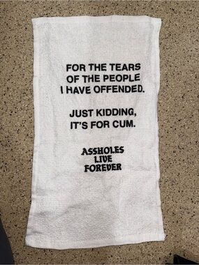 ALF White Printed Humorous Kitchen Towel